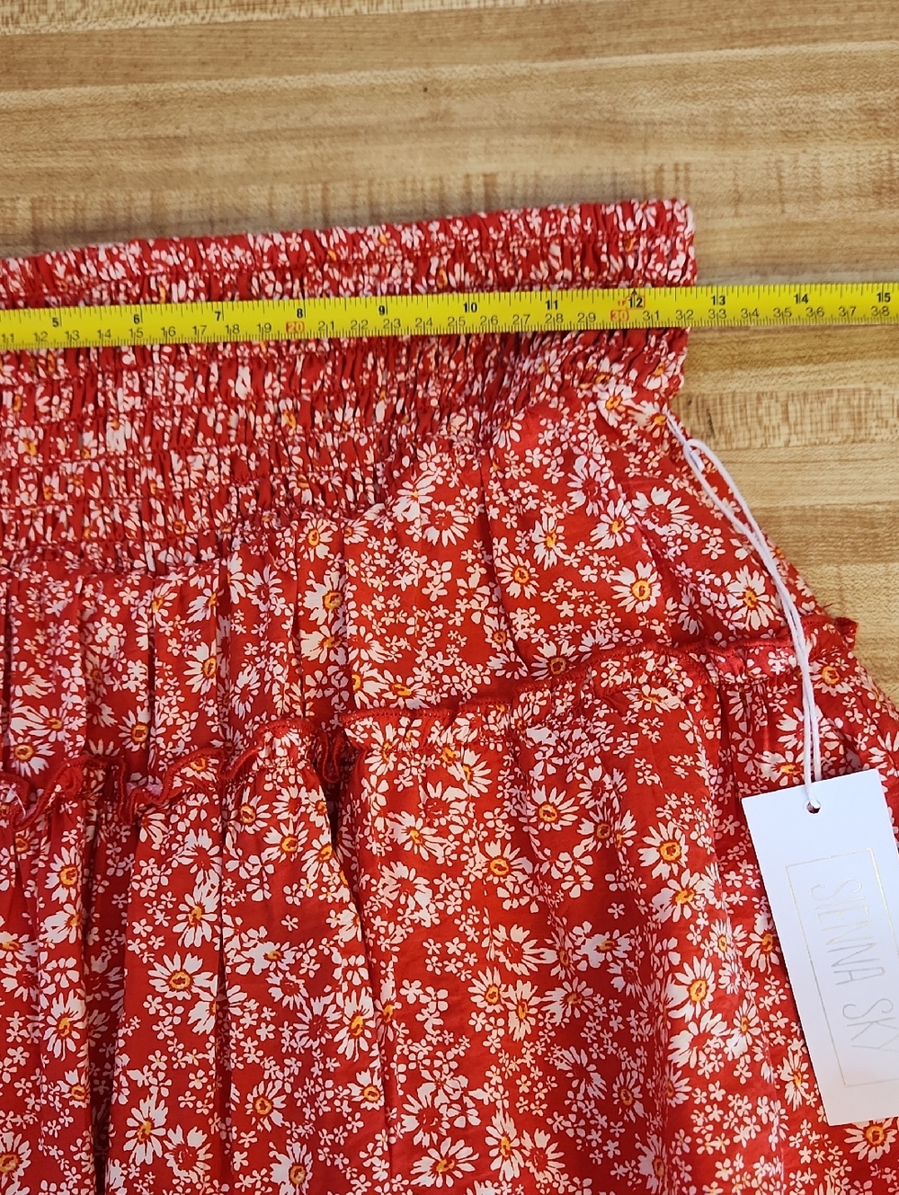 SIENNA SKY Floral Print Tiered Mini Skirt & Short Skirt, SIZE M - Picture 8 of 9